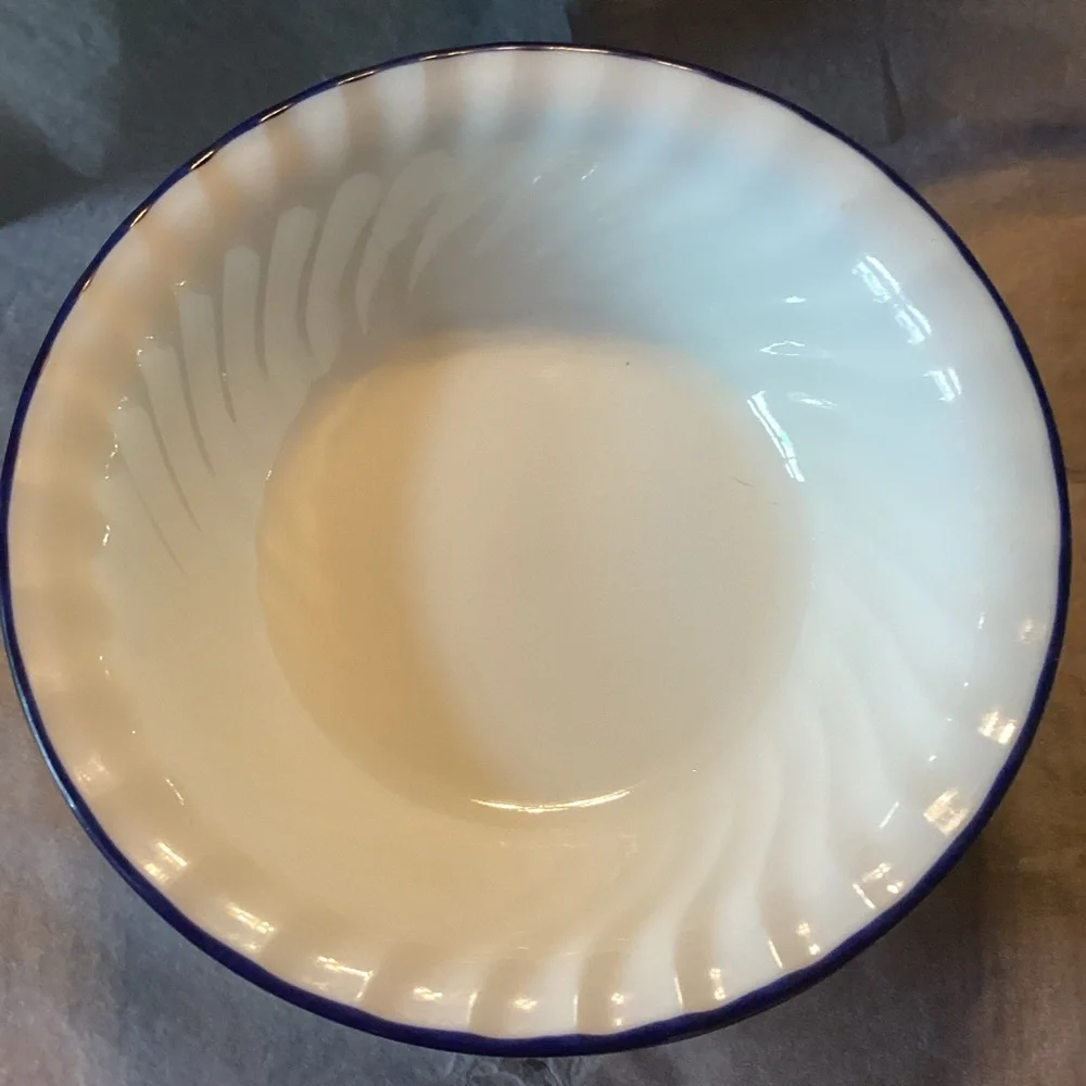 Corelle Blue Fleur Salad Bowls - set of 6 - discontinued pattern